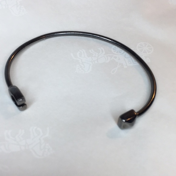 COACH • PLATINUM CUFF “Bracelet” Said In Stone - Picture 3 of 7